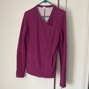 Under Armour Women's Magenta Asymmetrical Zip Jacket